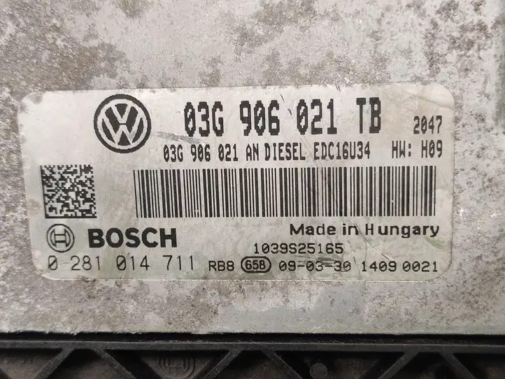 Skoda Octavia Mk2 (1Z) (2004 - 2013) 03G906021TB Блок управления двигателем (ECU) — фото 2