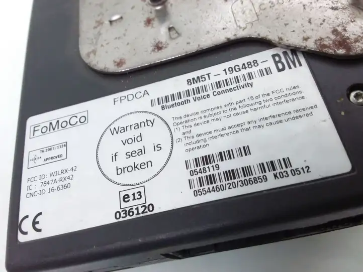 Ford Focus (2008 - 2011) 8M5T19G488BM Bluetooth модуль — фото 4