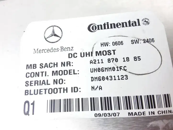 Mercedes-Benz R W251 (2005 - 2013) A2118701885 Bluetooth модуль — фото 3