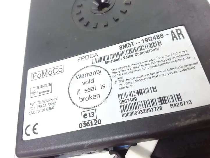 Ford Transit (2006 - 2013) 8M5T19G488AR Bluetooth модуль — фото 3