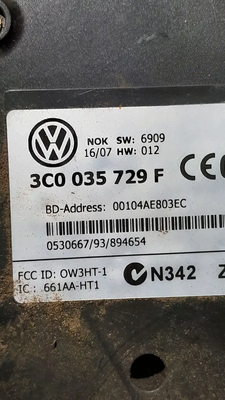 Volkswagen PASSAT B6 (2005 - 2010) 3C0035729F Блок GSM — фото 3