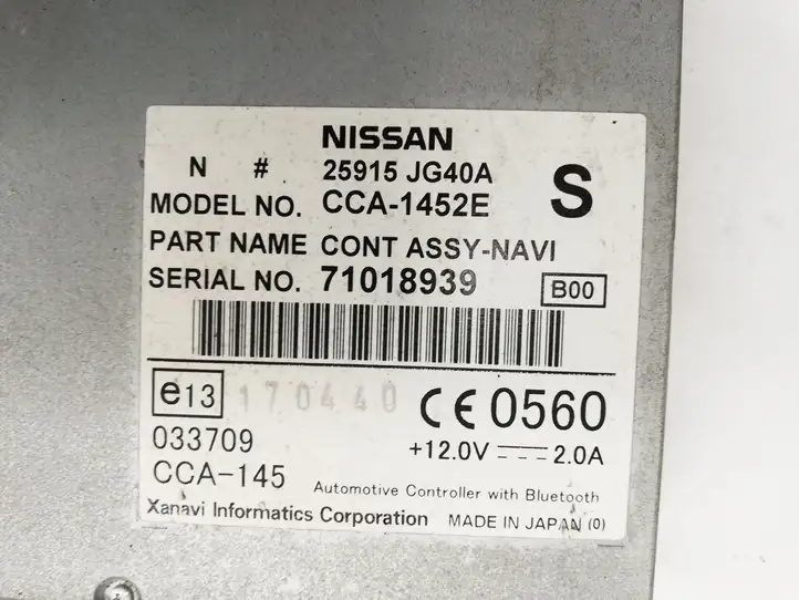 Nissan Qashqai (2006 - 2010) 25915JG40A Bluetooth модуль — фото 4