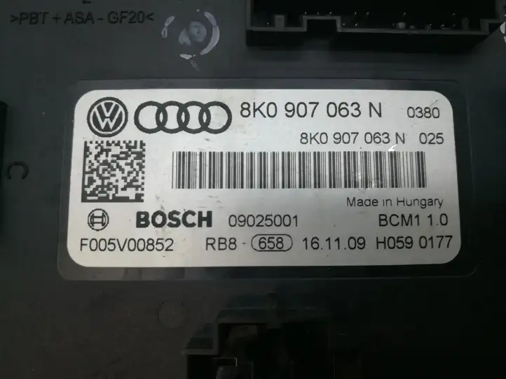 Audi A5 8T 8F (2007 - 2011) 8K0907063N Модуль управления кузовом (BCM) — фото 2