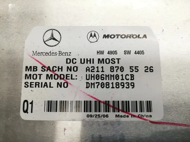 Mercedes-Benz GL X164 (2006 - 2012) A2118705526 Bluetooth модуль — фото 2