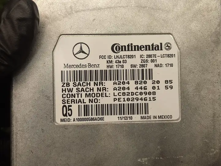 Mercedes-Benz E W212 (2009 - 2016) A2048202085 Bluetooth модуль — фото 2