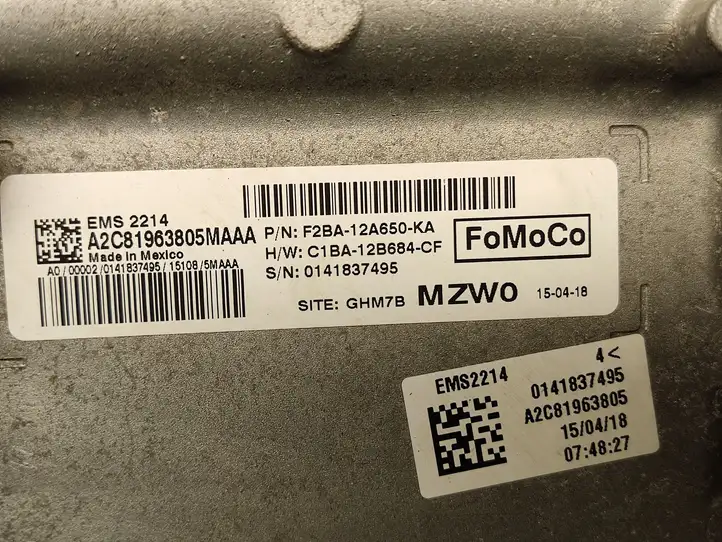 Ford Fiesta (2013 - 2017) F2BA12A650KA Блок управления двигателем (ECU) — фото 3