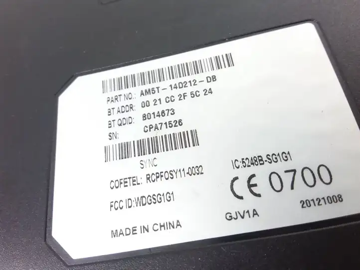 Ford Focus (2011 - 2015) AM5T14D212DB Bluetooth модуль — фото 3