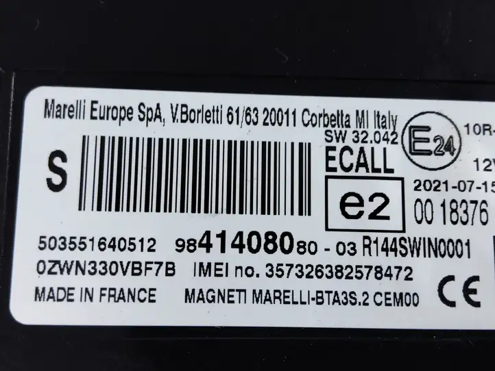 Toyota ProAce City (2016 - ) 9841408080 Bluetooth модуль — фото 2