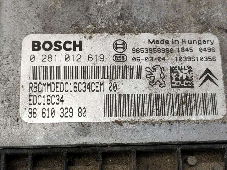 Citroen Berlingo (2003 - 2007)  0281012619 Комплект зажигания