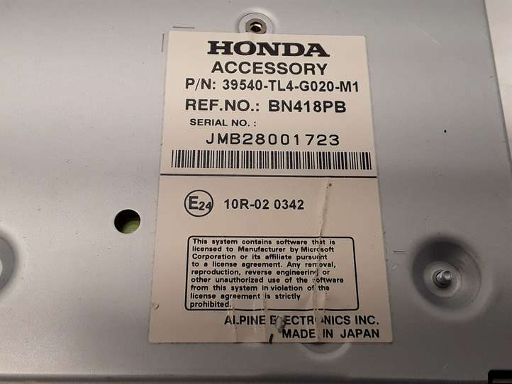 Honda Accord (2008 - 2016)  39540TL4G020M1 CD/DVD чейнджер
