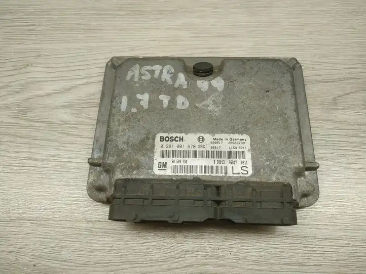 Opel Astra G (1998 - 2004) 90589736 Блок управления двигателем (ЭБУ) — фото 2