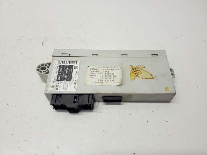 BMW 5 E60 E61 (2004 - 2010)  61356943851 Модуль блока управления CAS