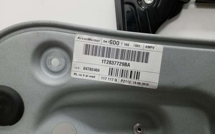 Volkswagen Touran II (2010 - 2016)  1T2837729BA Механизм для электрического подъема окон передней двери (без двигателя)