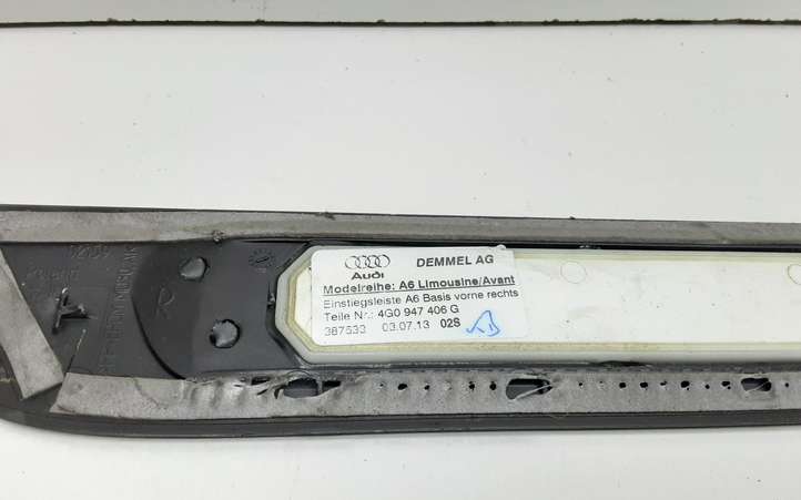 Audi A6 (2011 - 2014)  4G0947406G Комплект обшивки порога (внутренний)
