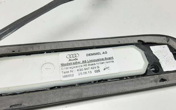 Audi A6 (2011 - 2014)  4G0947406G Комплект обшивки порога (внутренний)