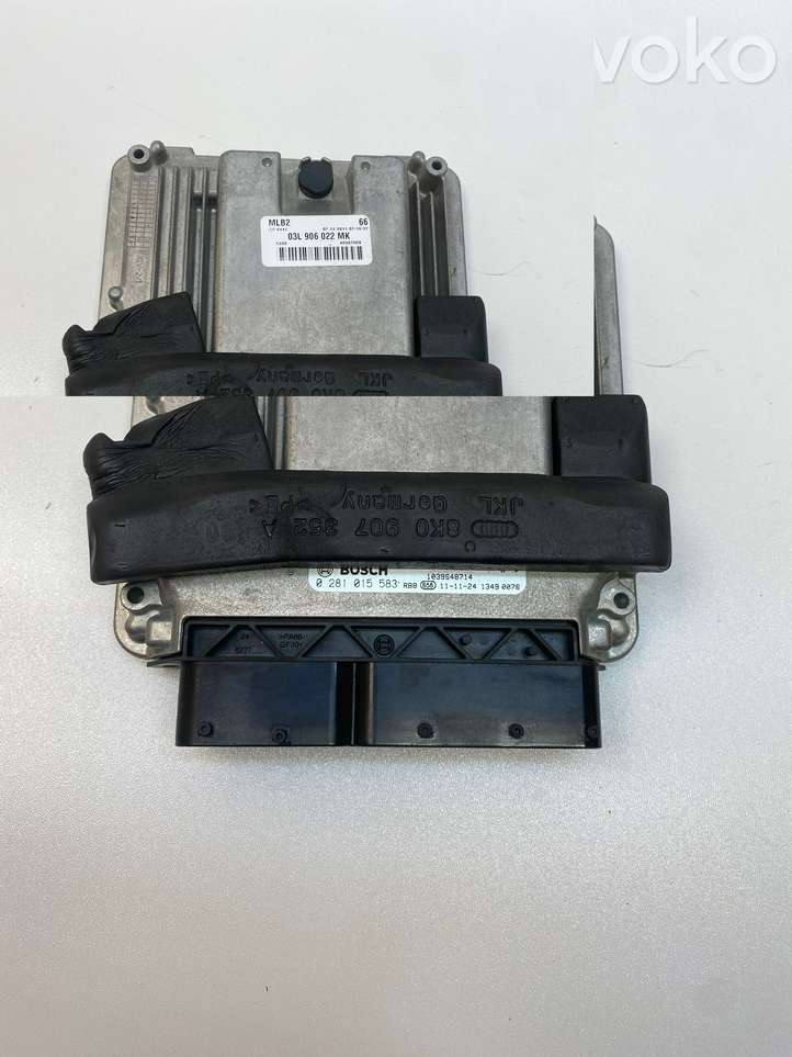 Audi A4 (2007 - 2011)  03L906022MK Блок управления двигателя