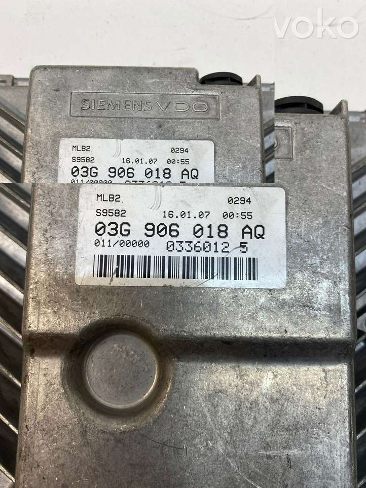 Audi A4 (2004 - 2009)  03G906018AQ Блок управления двигателя