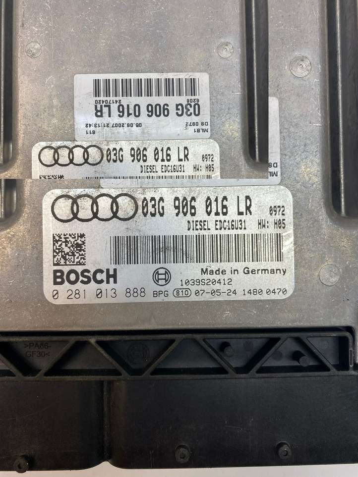 Audi A4 (2004 - 2009)  03G906016LR Блок управления двигателя