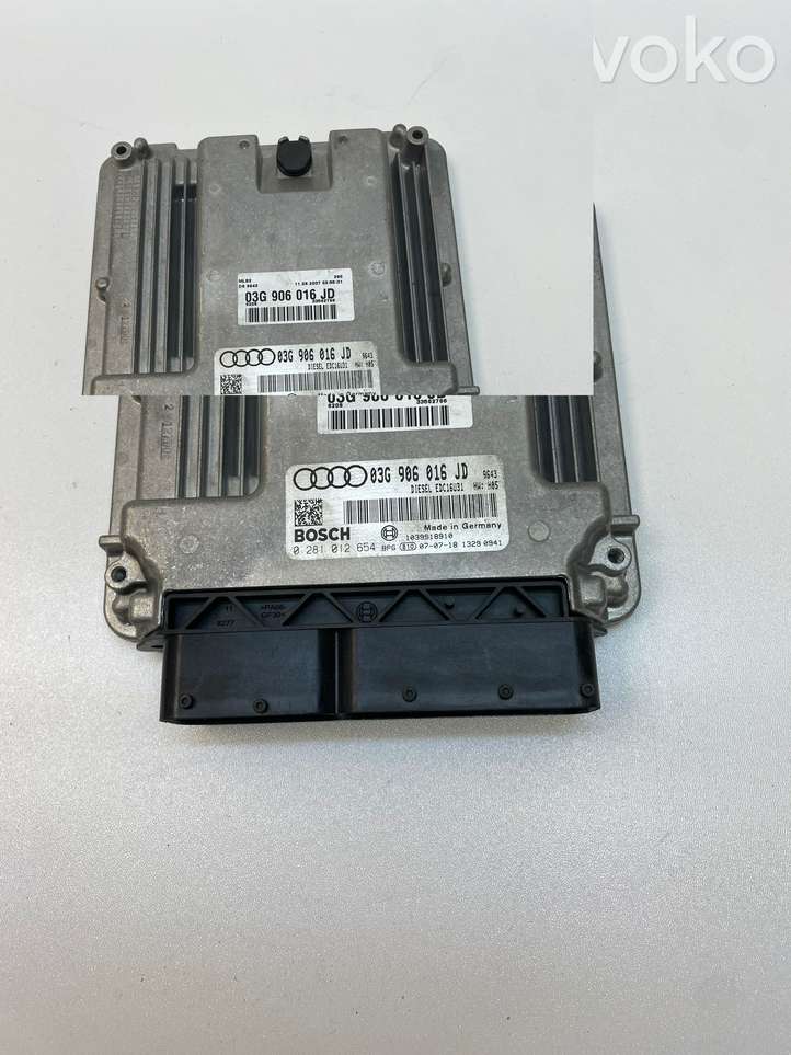 Audi A4 (2004 - 2009)  03G906016JD Блок управления двигателя