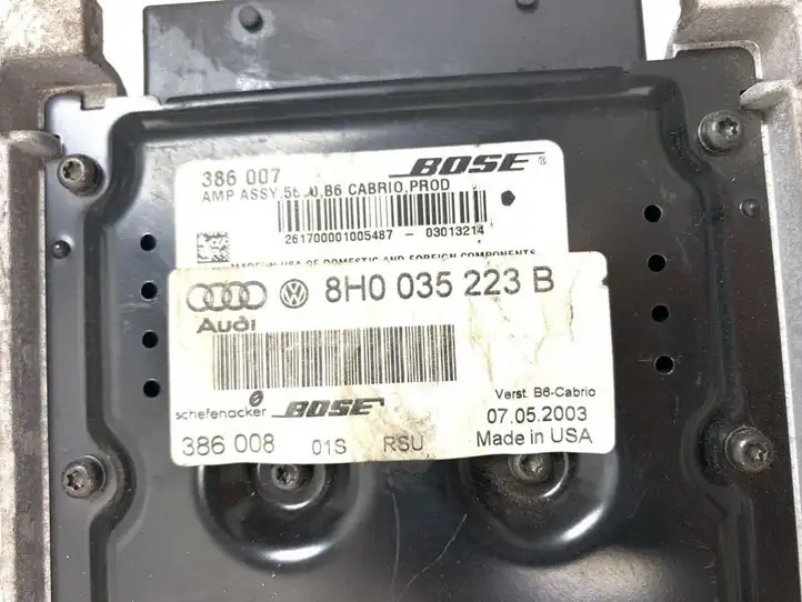 Audi A4 S4 B7 8E 8H (2004 - 2009) 8H0035223B Усилитель звука — фото 3