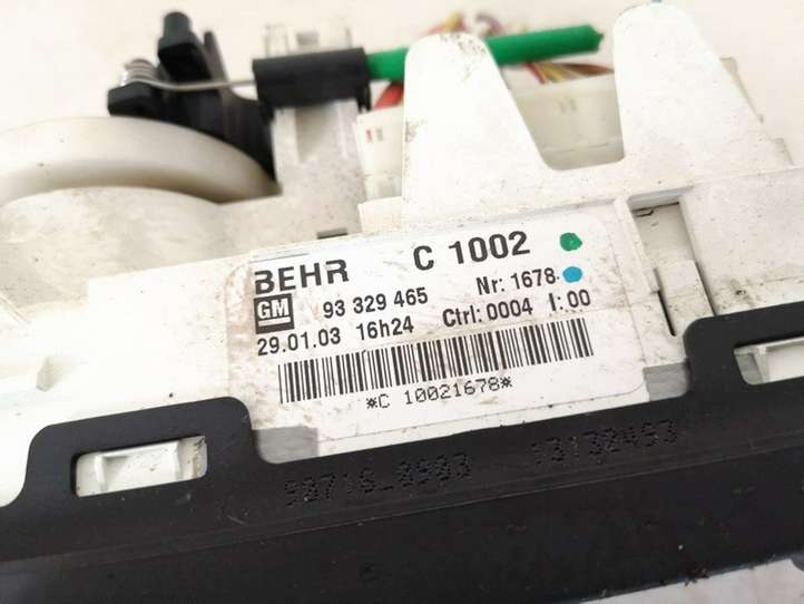 Opel Meriva (2002 - 2006)  93329465 Блок управления кондиционера воздуха / климата/ печки (в салоне)