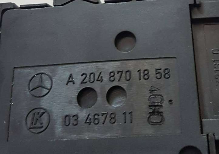 Mercedes-Benz E W212 (2009 - 2016)  A2048701858 Управление регулеровки сидений 