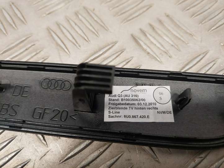 Audi Q3 (2014 - 2018)  8U0867420E Задняя звукоизоляция