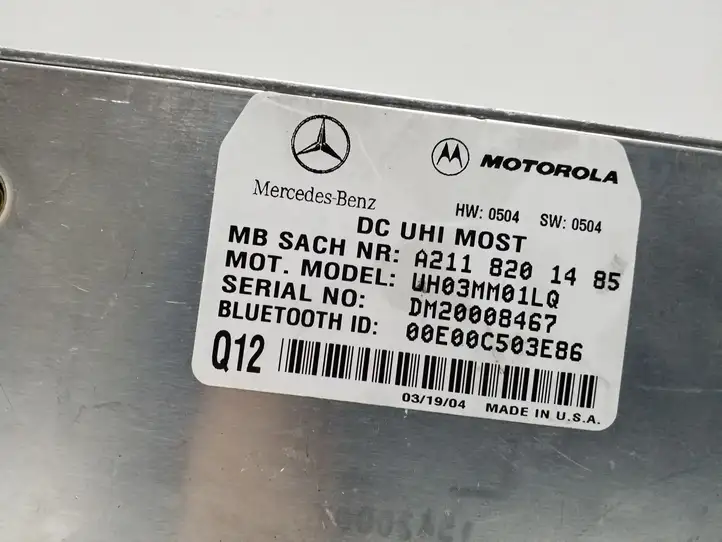 Mercedes-Benz E W211 (2002 - 2009) A2118201485 Bluetooth модуль — фото 2