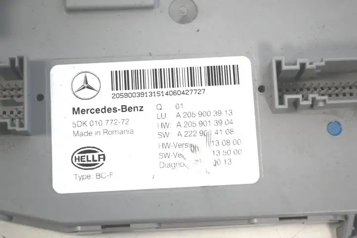 Mercedes-Benz C W205 (2014 - 2021) A2059003913 Модуль управления кузовом (BCM) — фото 1