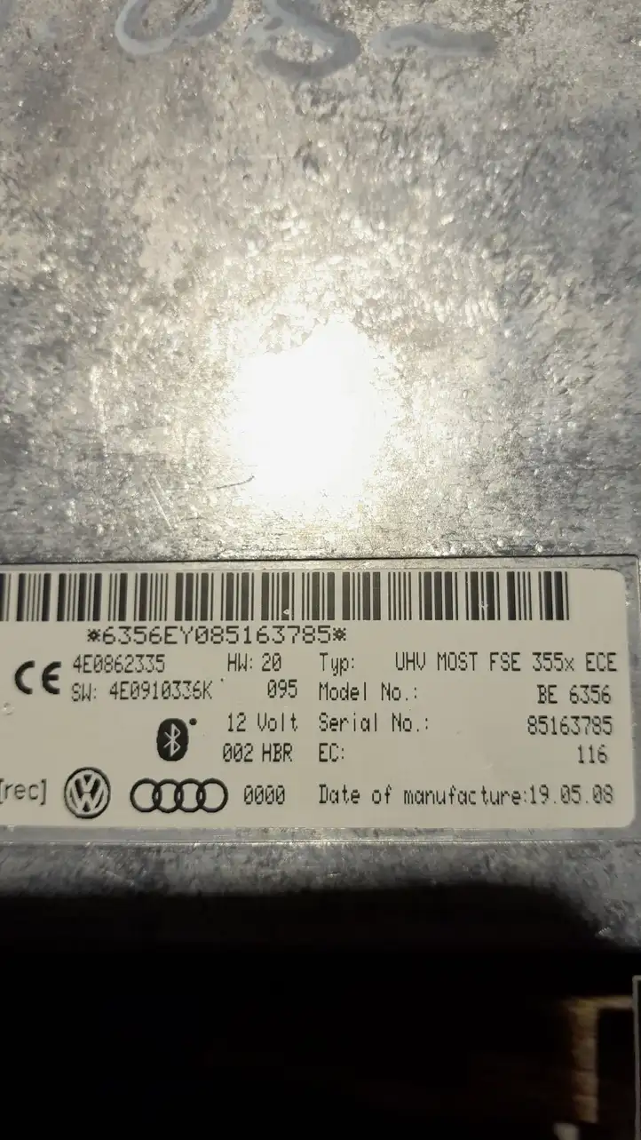 Audi A4 S4 B8 8K (2007 - 2011) 4E0862335 Bluetooth модуль — фото 2