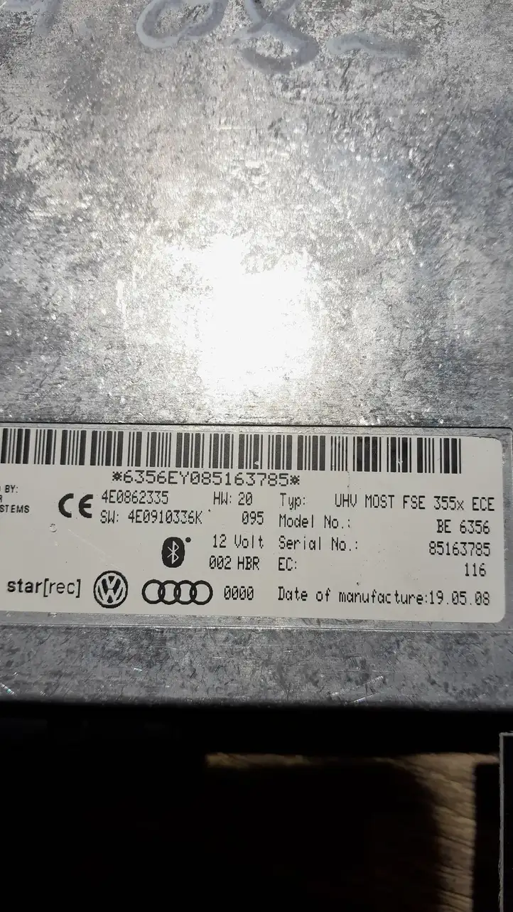 Audi A4 S4 B8 8K (2007 - 2011) BE6356 Bluetooth модуль — фото 3