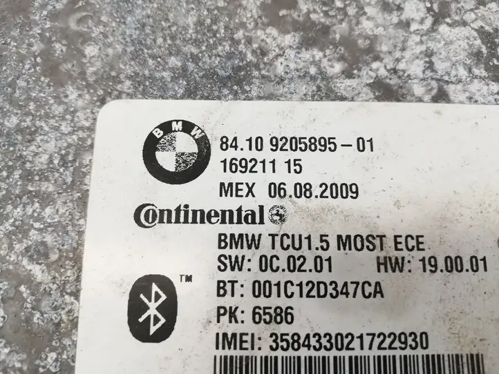 BMW 3 E90 E91 (2005 - 2012) 9205895 Bluetooth модуль — фото 2