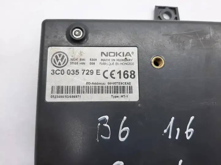Volkswagen PASSAT B6 (2005 - 2010) 3C0035729E Bluetooth модуль — фото 2