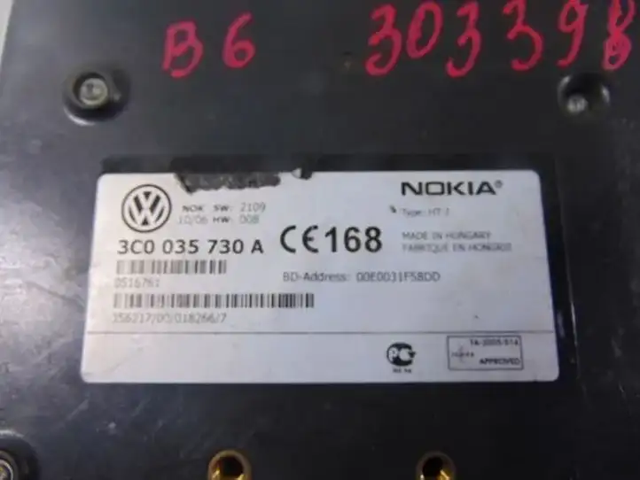 Volkswagen PASSAT B6 (2005 - 2010) 3C0035730A Блок GSM — фото 3