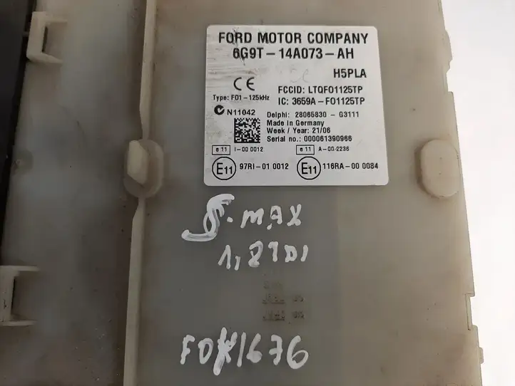 Ford S-MAX (2006 - 2010) 6G9T14A073AH Модуль управления кузовом (BCM) — фото 2