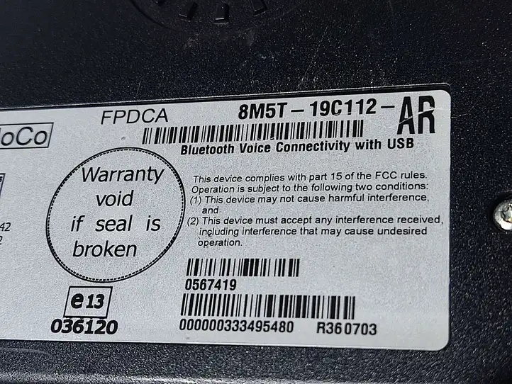 Ford Mondeo MK IV (2007 - 2014) 8M5T19C112AR Bluetooth модуль — фото 2