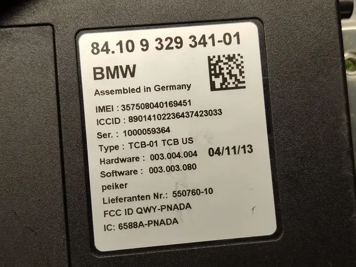 BMW 3 F30 F35 F31 (2012 - 2018) 9329341 Bluetooth модуль — фото 3