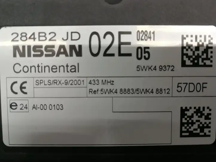 Nissan Qashqai (2006 - 2010) 284B2JD02E Модуль управления кузовом (BCM) — фото 2