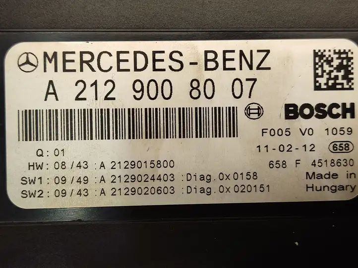 Mercedes-Benz C W204 (2007 - 2014) A2129008007 Блок управления электропитанием — фото 3