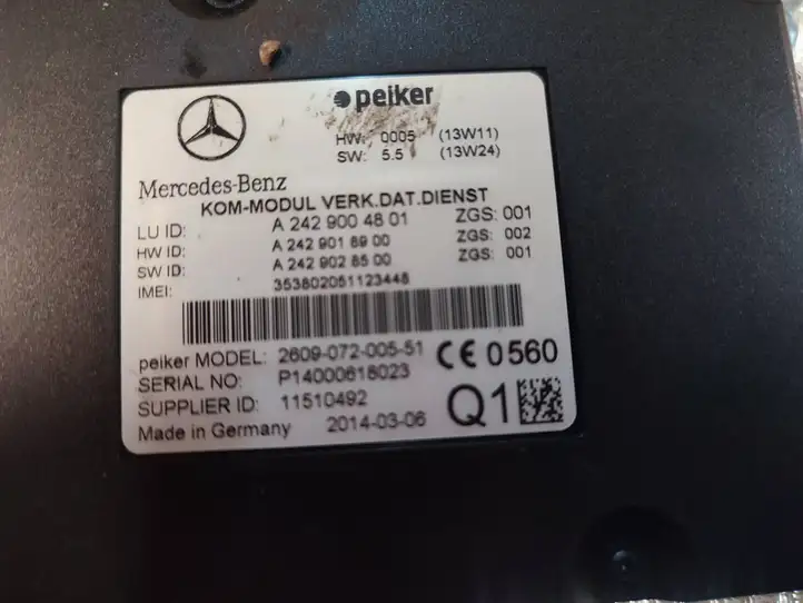 Mercedes-Benz E W212 (2009 - 2016) A2429004801 Блок GSM — фото 4