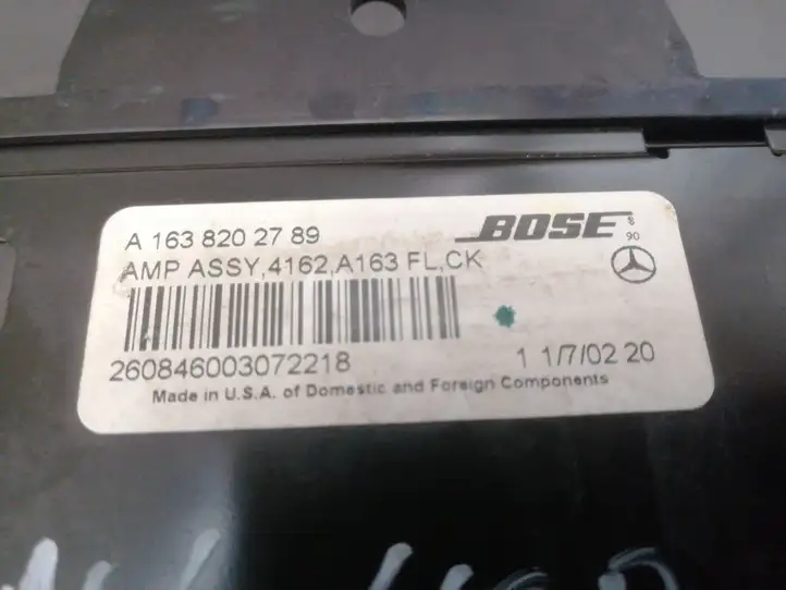 Mercedes-Benz ML W163 (1997 - 2005) BOSEA1638202789 Усилитель звука — фото 3