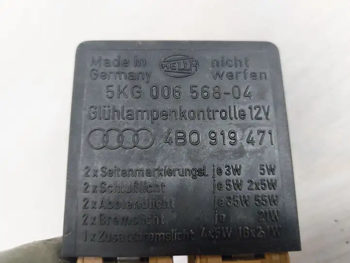 Audi A6 S6 C5 4B (1997 - 2001) 4B0919471 Реле освещения — фото 1
