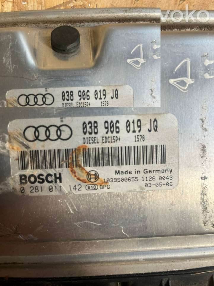 Audi A4 (2000 - 2006)  038906019JQ Блок управления двигателя