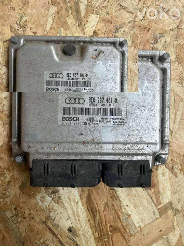 Audi A4 (2000 - 2006)  8E0907401Q Блок управления двигателя