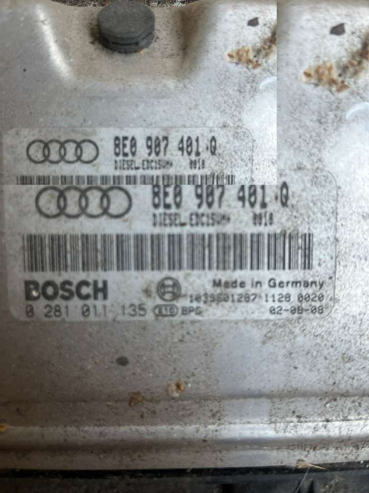 Audi A4 (2000 - 2006)  8E0907401Q Блок управления двигателя