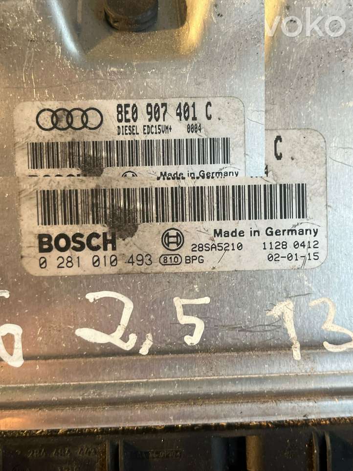 Audi A4 (2000 - 2006)  8E0907401C Блок управления двигателя