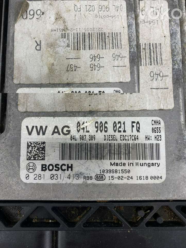 Audi A6 (2014 - 2018)  04L906021FQ Блок управления двигателя