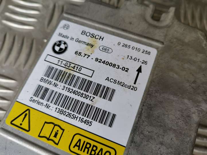 BMW X5 E70 (2006 - 2013)  0285010258 Блок управления надувных подушек