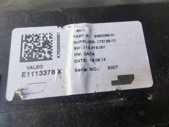 BMW 3 F30 F35 F31 (2012 - 2018)  9390099 Блок управления кондиционером