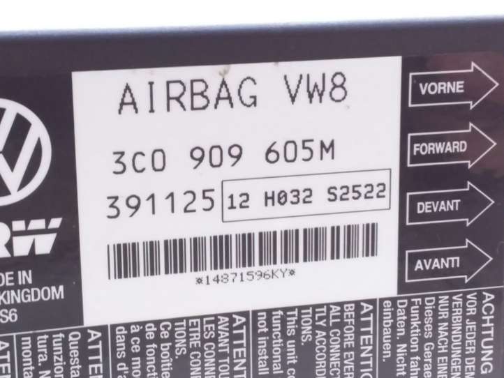 Volkswagen PASSAT B6 (2005 - 2010)  3C0909605M Блок управления надувных подушек